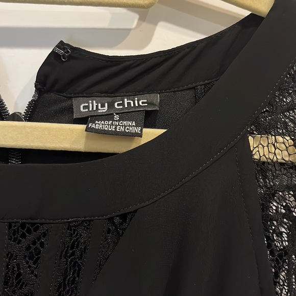 CITY CHIC black dress size small - Picture 3 of 5